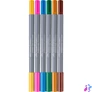 Kép 2/2 - Rostirón, filctoll készlet akvarell kétvégű GOLDFABER AQUA Kókuszos koktél Faber-Castell 4klf. szín