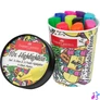 Kép 2/2 - Szövegkiemelő készlet 1-5mm vágott,papír pohárban Faber-Castell 46 fluoreszkáló 10klf. szín