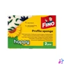 Kép 1/4 - Mosogatószivacs dörzsi 2 db/csomag formázott Fino Profile Happy