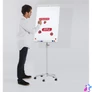 Kép 6/6 - Flipchart tábla mobil 68x105cm, mágneses 5 görgős gurítható X-tra Line Mobil  EL-FC31 Franken