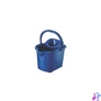 Kép 1/2 - Felmosó vödör gurulós műanyag kicsavaró kosárral 15 literes UP604-005 kék