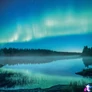 Kép 2/15 - Falinaptár képes lemeznaptár 300x300mm, Aurora Borealis Realsystem 2027.