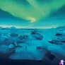 Kép 5/15 - Falinaptár képes lemeznaptár 300x300mm, Aurora Borealis Realsystem 2027.