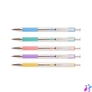 Kép 2/2 - Golyóstoll 0,7mm, pasztell sárga test, Zebra F-301, írásszín kék
