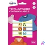 Kép 1/5 - Avery ETVET36A iskolai kézzel írható 45x13 mm 36 db állatos textil öntapadós címke
