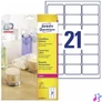 Kép 3/4 - Avery L7782-25 63,5x38,1mm 525db-os poliészter víztiszta etikett