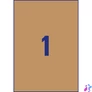 Kép 13/24 - Avery L7109-25 210x297mm újrahasznosított barna kraft etikett