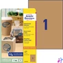 Kép 17/24 - Avery L7109-25 210x297mm újrahasznosított barna kraft etikett