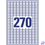 Kép 22/28 - Avery L7785-25 17,8x10mm víztiszta átlátszó fóliacímke