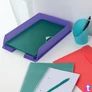Kép 5/7 - Esselte ColourBreeze áttetsző levendula irattálca