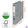 Kép 5/8 - Esselte Standard A4 5cm bordó iratrendező