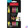 Kép 1/3 - Faber-Castell Black Edition Shake&Paint Neon 4 db kétvégű akrilfilctoll készlet