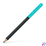 Kép 2/2 - Faber-Castell Grip Jumbo háromszögletű kéttónusú fekete/türkiz HB grafitceruza