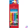 Kép 2/3 - Faber-Castell Grip háromszögletű radíros 10 db színesceruza készlet