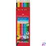 Kép 3/3 - Faber-Castell Grip háromszögletű radíros 10 db színesceruza készlet