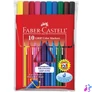 Kép 1/2 - Faber-Castell Grip 10db-os vegyes színű filctoll készlet