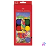 Kép 2/5 - Faber-Castell 30 mm 12 színű vízfesték készlet ecsettel