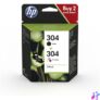 Kép 2/2 - HP 3JB05AE (304) fekete és háromszínű tintapatron csomag