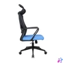 Kép 3/5 - IRISOffice Astra kék/fekete ergonómikus, szövet-hálós irodai forgószék fej és háttámasszal