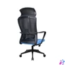 Kép 4/5 - IRISOffice Astra kék/fekete ergonómikus, szövet-hálós irodai forgószék fej és háttámasszal