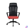 Kép 1/4 - IRISOffice Astra narancs/fekete ergonómikus, szövet-hálós irodai forgószék fej és háttámasszal