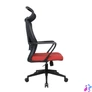 Kép 3/4 - IRISOffice Astra narancs/fekete ergonómikus, szövet-hálós irodai forgószék fej és háttámasszal