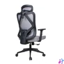 Kép 4/4 - IRISOffice Eclipse szürke ergonómikus, szövet-hálós irodai forgószék fej és háttámasszal
