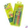 Kép 2/6 - Jolly Neon 6 darabos ergonómikus fogós ecsetkészlet