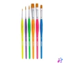 Kép 5/6 - Jolly Neon 6 darabos ergonómikus fogós ecsetkészlet