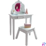 Kép 1/6 - KidKraft fésülködőasztal székkel