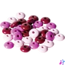 Kép 2/2 - Knorr Prandell ovális 33 darabos pink fa gyöngy csomag