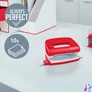 Kép 2/8 - Leitz WOW NeXXt 10 lap piros mini lyukasztó