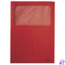 Kép 2/2 - Leitz A4 ablakos karton piros mappa