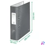 Kép 4/10 - Leitz 180 fok Wow A4 8cm fekete iratrendező