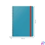 Kép 5/8 - Leitz COSY Soft touch B5 nyugodt kék kockás spirálfüzet