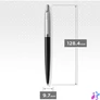 Kép 2/4 - Parker Royal Jotter ezüst klipsz fekete golyóstoll 1953184