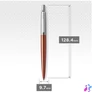 Kép 1/4 - Parker Royal Jotter ezüst klipsz narancs golyóstoll