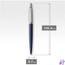 Kép 3/4 - Parker Royal Jotter ezüst klipsz királykék golyóstoll 1953186