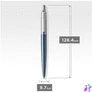Kép 5/5 - Parker Royal Jotter ezüst klipsz kék golyóstoll 1953191