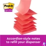 Kép 5/5 - Post-it Super Sticky Carnival 76x76mm  90lapos 4+2db  vegyes Z-jegyzettömb 100% PEFC, SGSCH-PEFC-COC-110078