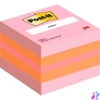 Kép 1/8 - Post-it 51×51mm 400lap vegyes szín öntapadó mini jegyzetkocka 100% PEFC, SGSCH-PEFC-COC-110078