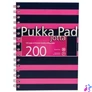 Kép 1/2 - Pukka Pad Jotta Pad Navy Pink A4 200 oldalas vonalas spirálfüzet