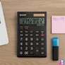 Kép 4/4 - Sharp EL145TBL napelemes asztali számológép