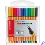 Kép 1/2 - Stabilo Point 88 Mini 12db-os vegyes színű tűfilc készlet