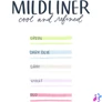 Kép 1/3 - Zebra Mildliner Cool&Refined 5db-os kettős végű szövegkiemelő készlet
