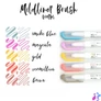 Kép 3/5 - Zebra Mildliner Brush Warm 5db-os kettős végű ecset marker