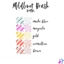 Kép 5/5 - Zebra Mildliner Brush Warm 5db-os kettős végű ecset marker