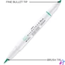 Kép 2/4 - Zebra Mildliner Brush 10db-os kettős végű ecset marker