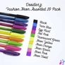 Kép 2/3 - Zebra Doodlerz Fashion&Neon 10db-os zseléstoll készlet
